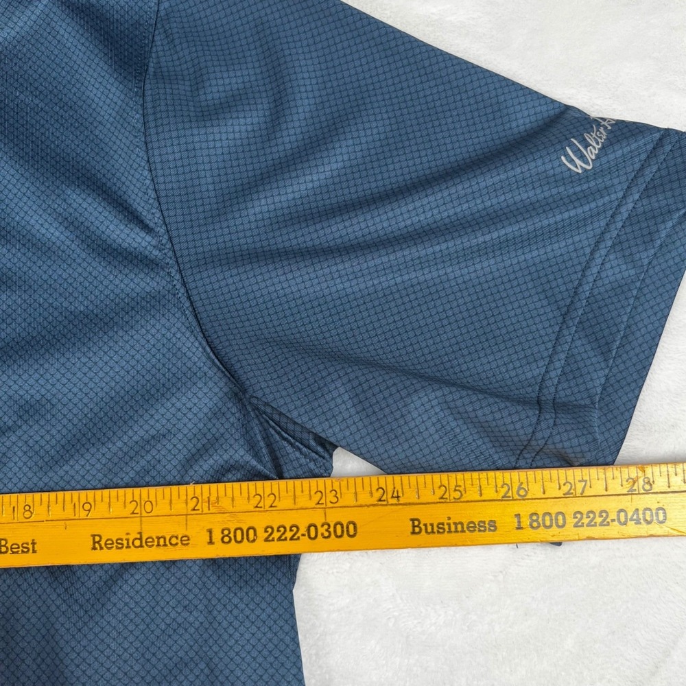 Walter Hagen Mens XL Perfect 11 Textured Solid Polo Navy Blue Golf Shirt New NWT - Picture 4 of 7
